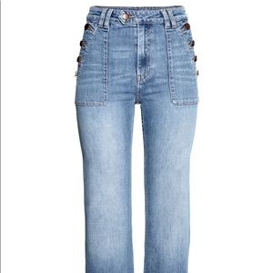 H&M High Rise 70’s Style Flare Jeans Size 8